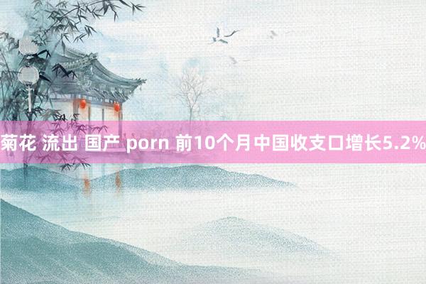 菊花 流出 国产 porn 前10个月中国收支口增长5.2%