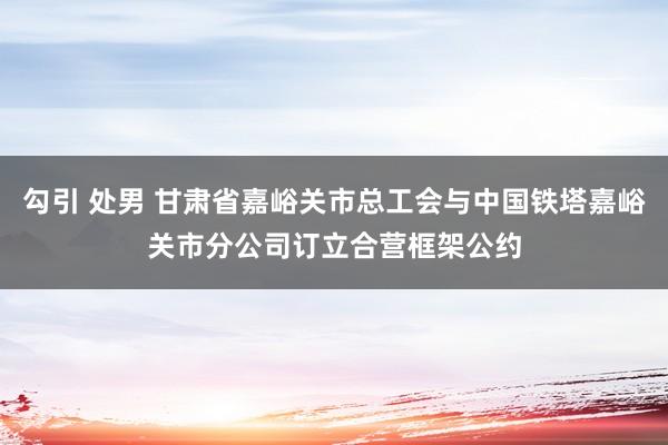 勾引 处男 甘肃省嘉峪关市总工会与中国铁塔嘉峪关市分公司订立合营框架公约