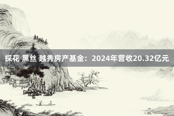 探花 黑丝 越秀房产基金：2024年营收20.32亿元