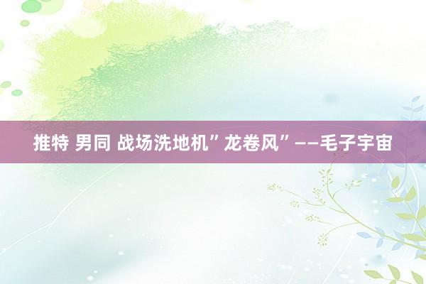 推特 男同 战场洗地机”龙卷风”——毛子宇宙