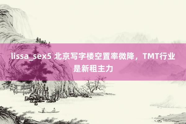 lissa_sex5 北京写字楼空置率微降，TMT行业是新租主力